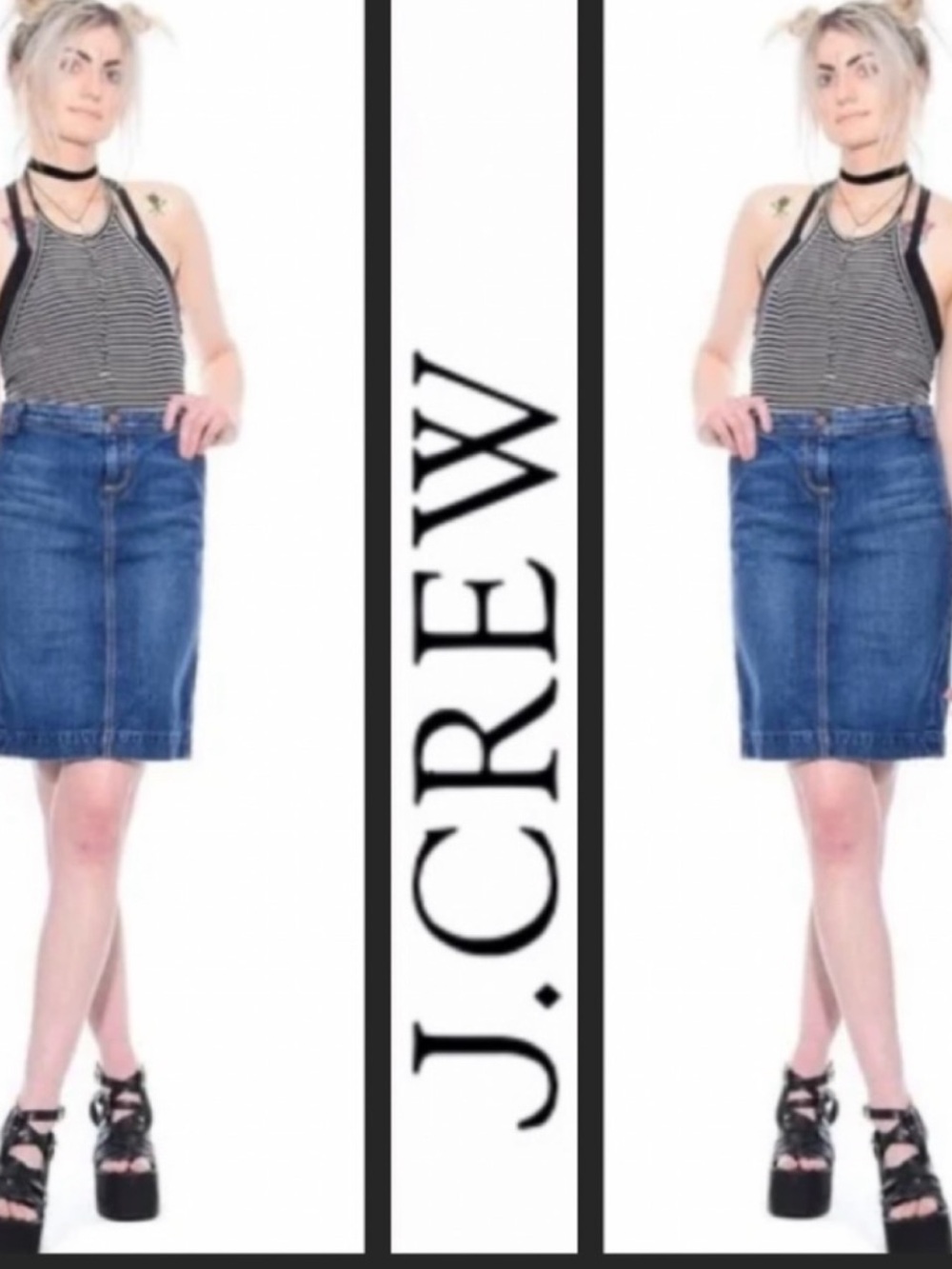 J.Crew Denim Pencil Skirt